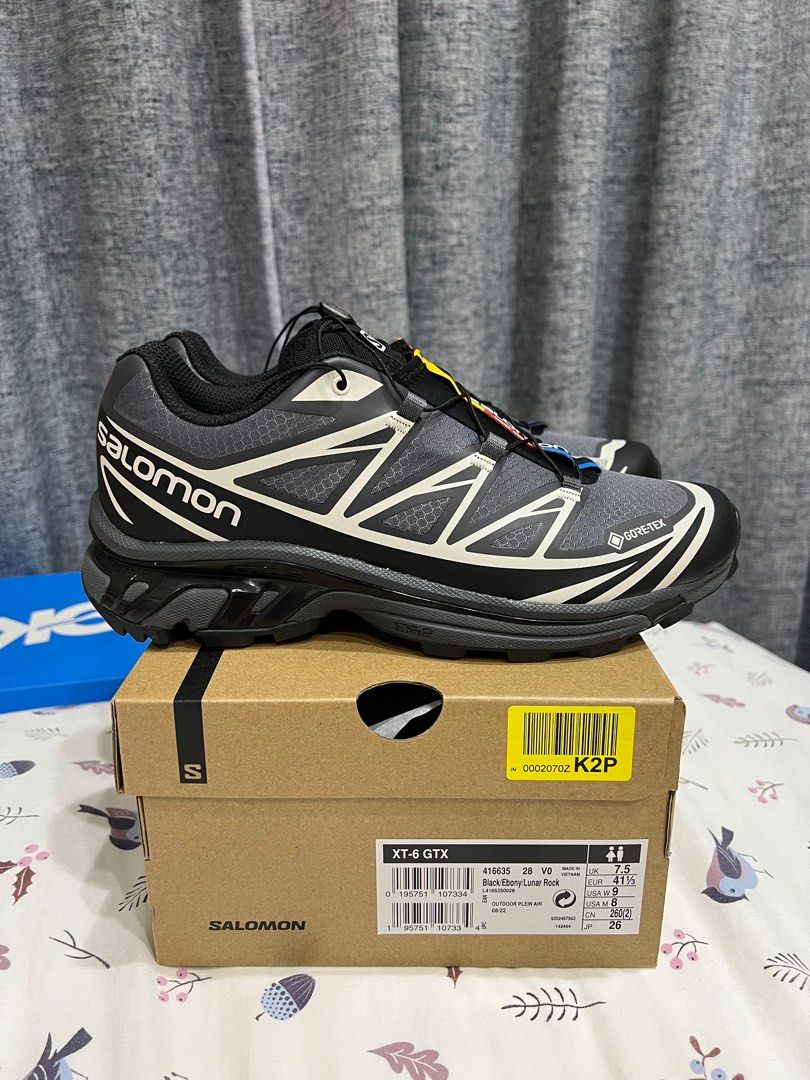 KIMI》Salomon XT-6 Gore Tex GTX 黑全新正品US8/26CM, 他的時尚, 鞋