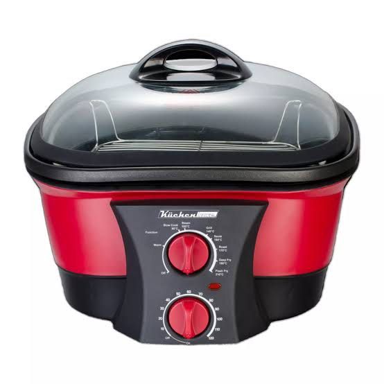 Kuchenluxe 8 in 1 5L Multicooker (Category: Cookware & Accessories) located in Paranaque City. Submitted by homebox.com (Listing ID 1199411670, Image 1). Description: PROMO UNTIL MAY 2026- BUY 1 and get 2nd item with a lower amount in the items for sale at 30%off. Grill, hot pot, roast, sauté, shallow fry, slow cook, steam & stir fry Glass cover lets you see the food as it cooks Removable non-stick bowl Adjustable function settings and cooking ti