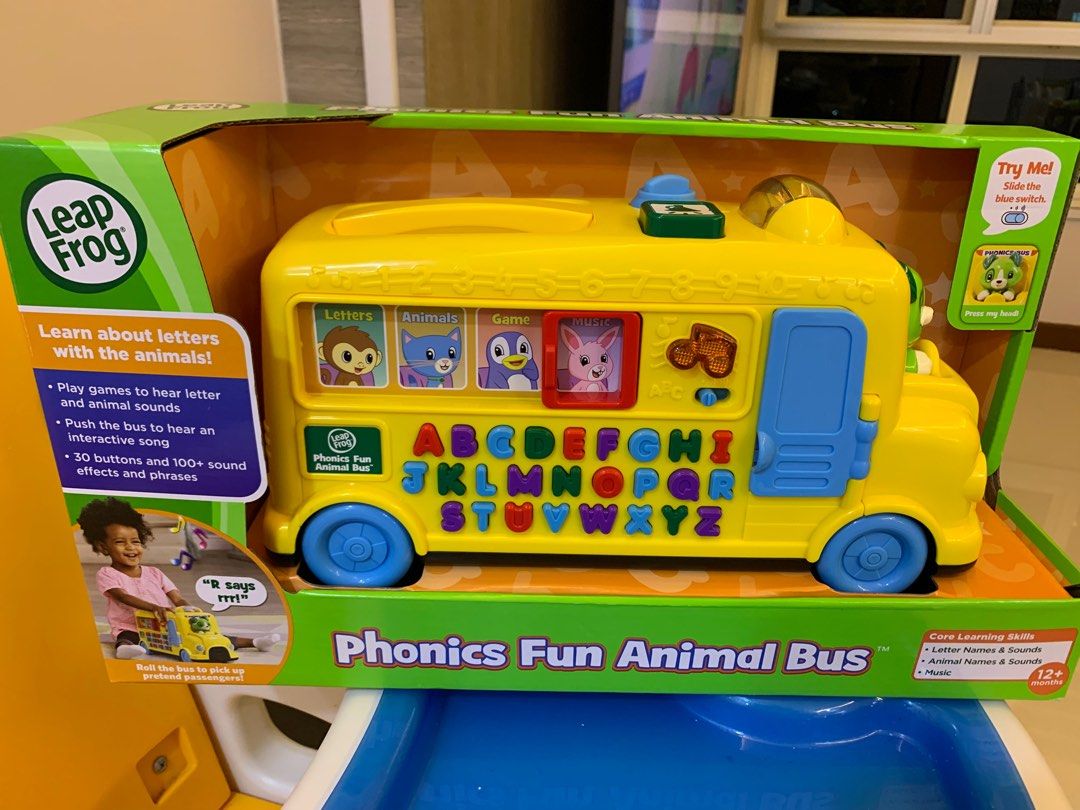Leap frog phonics fun animal bus, Babies & Kids, Infant Playtime on
