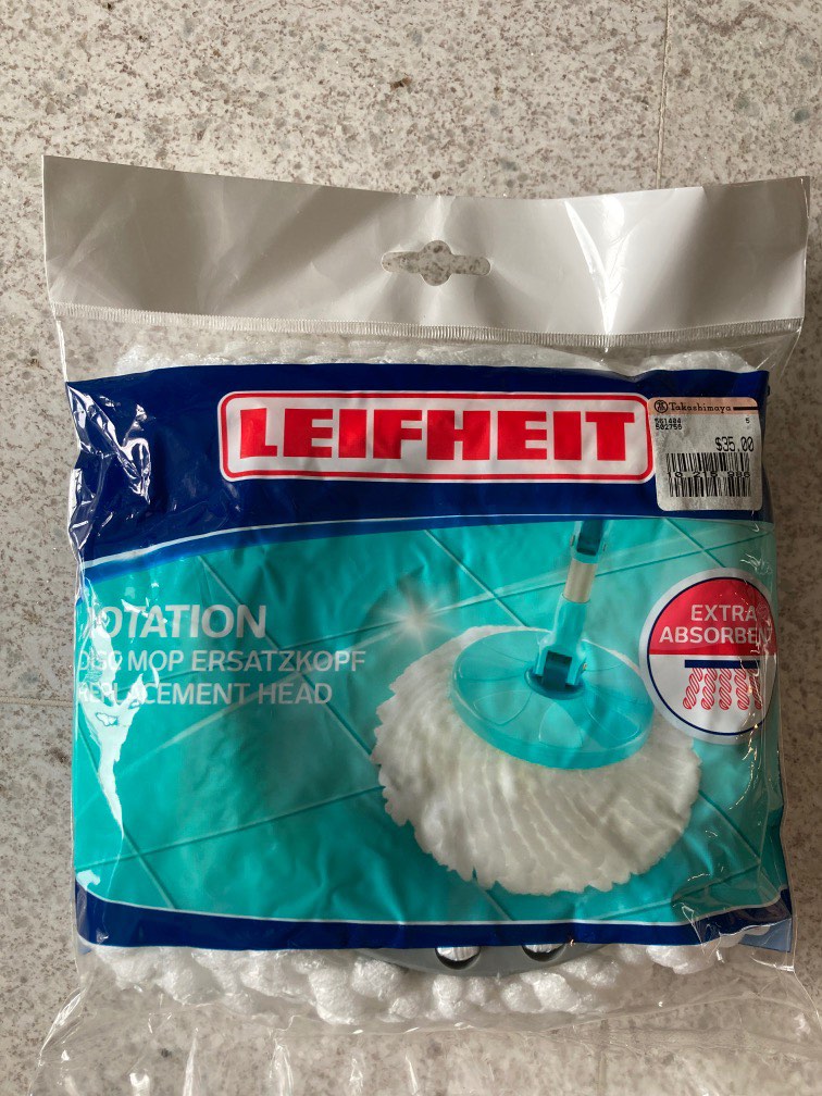 Leifheit rotation disc mop ersatzkopf replacement head, Furniture