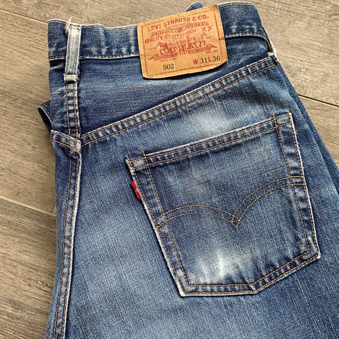 LEVIS 502 BIG E VINTAGE DENIM JEANS REDLINE TALON