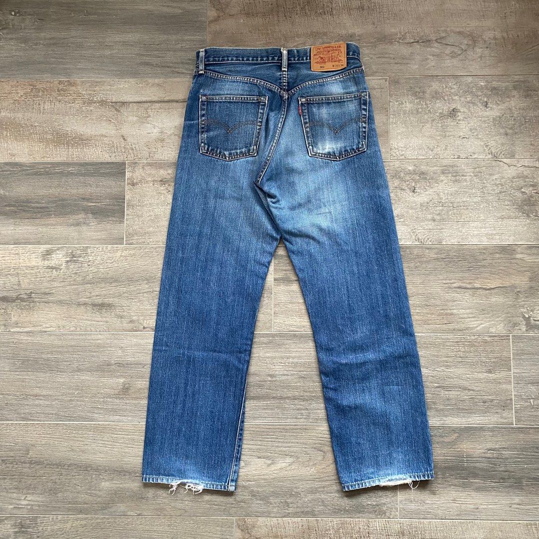 LEVIS 502 BIG E VINTAGE DENIM JEANS REDLINE TALON JAPAN, 男裝, 褲