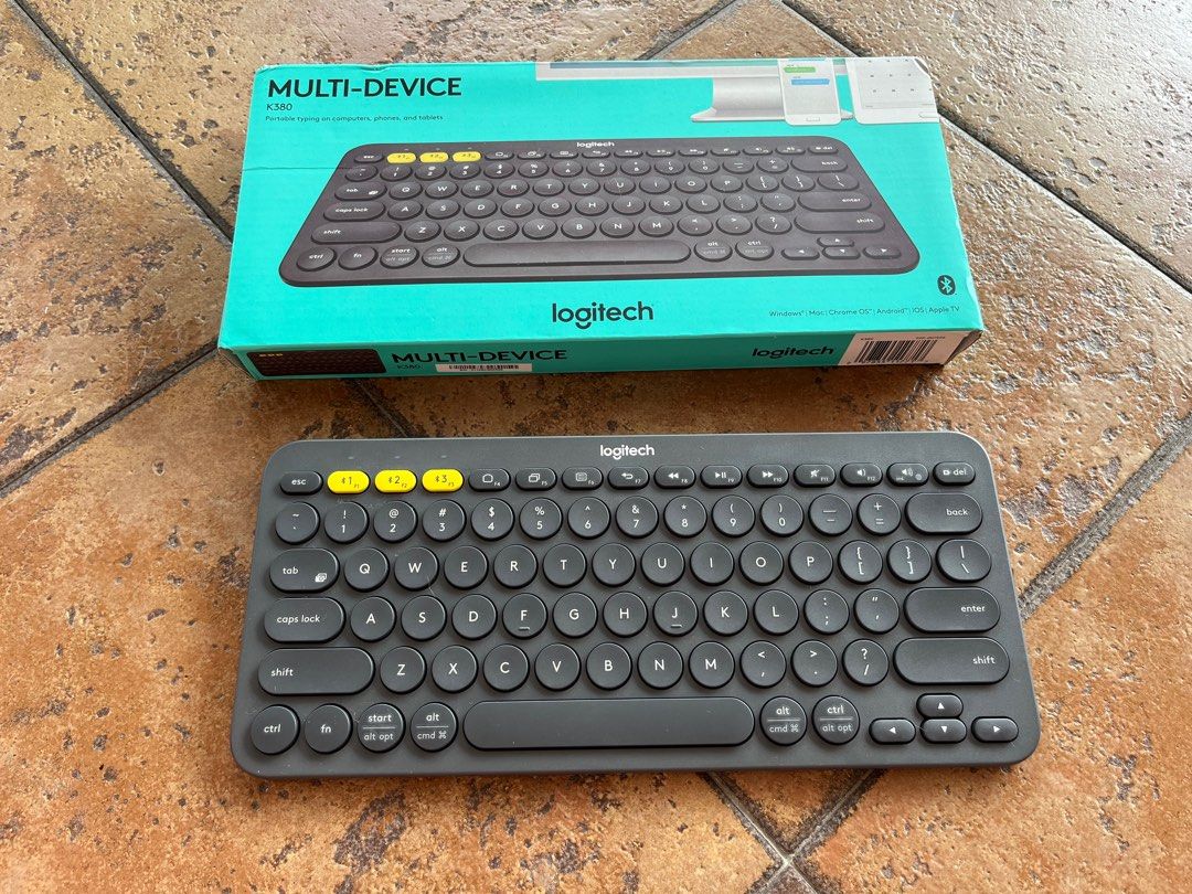 Logitech K380 Wireless Bluetooth Keyboard MultiDevice, Computers
