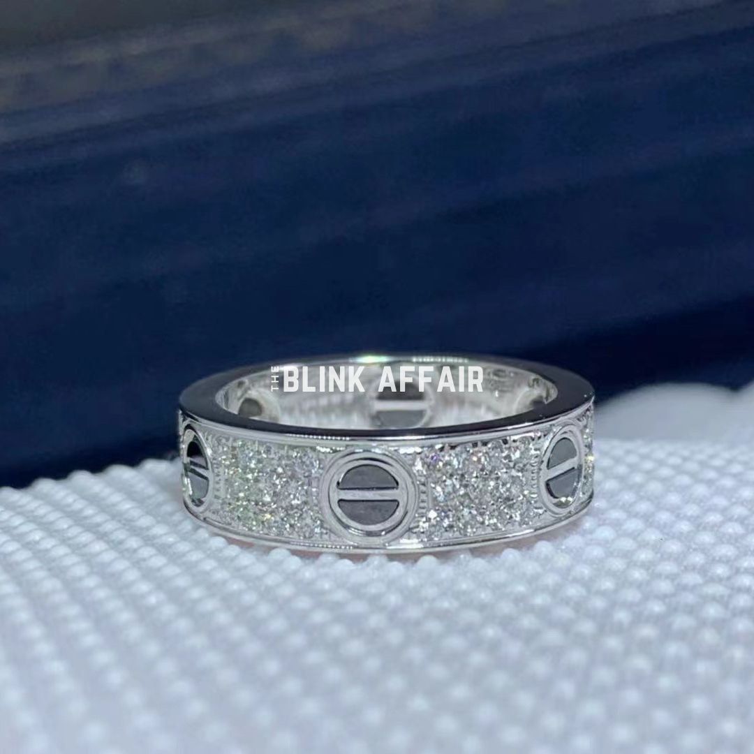 Cartier love ring diamond white gold sale