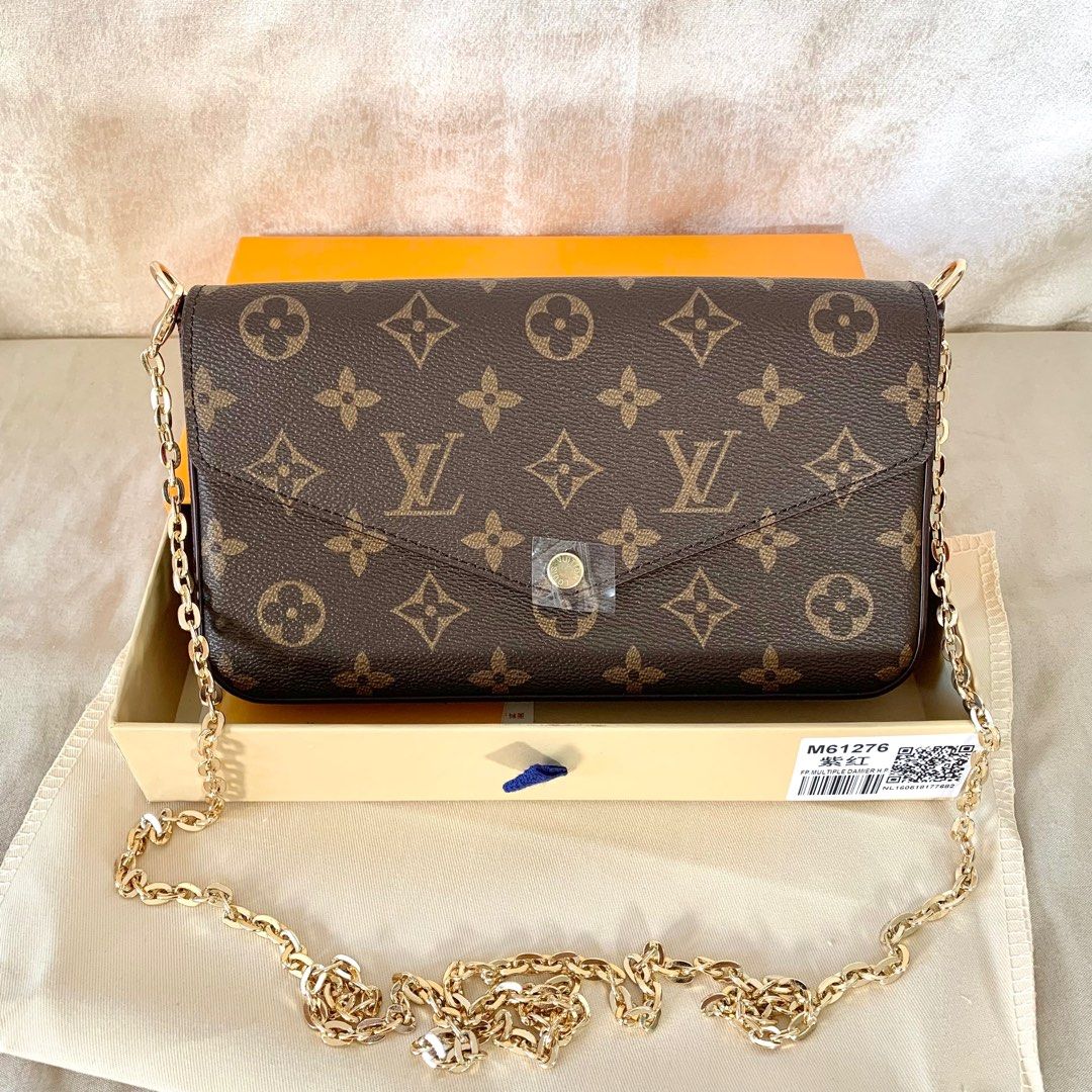 Louis Vuitton Felicie Pochette Monogram LV M61276, Luxury, Bags & Wallets  on Carousell