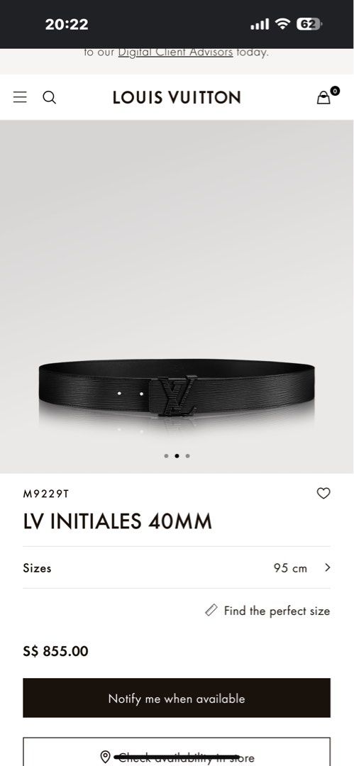 Louis Vuitton LV Initiales 40mm Reversible Belt Review - M9229T