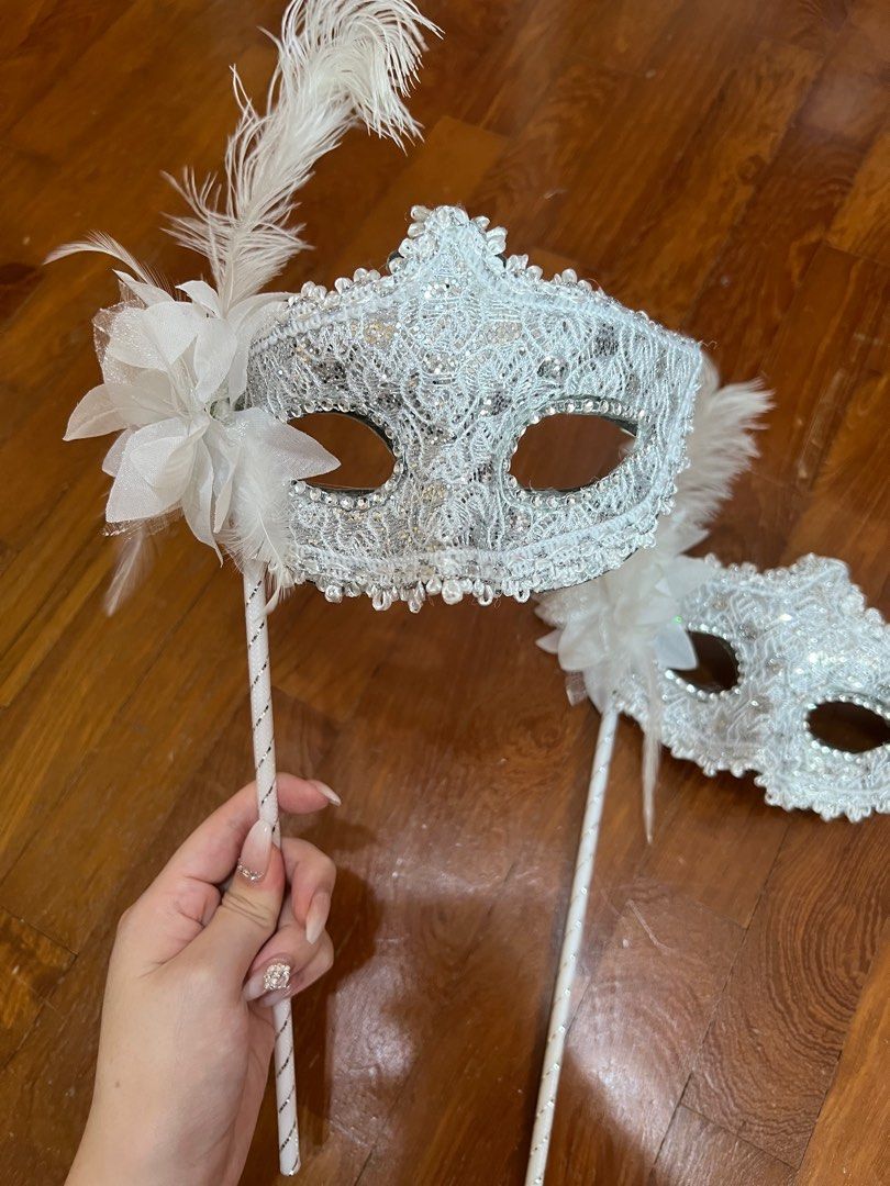 White masquerade cheap dress