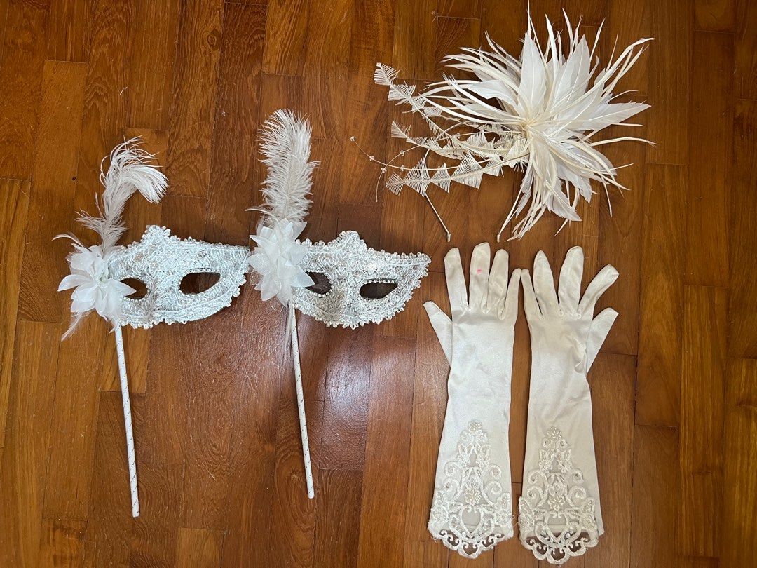 White masquerade cheap dress