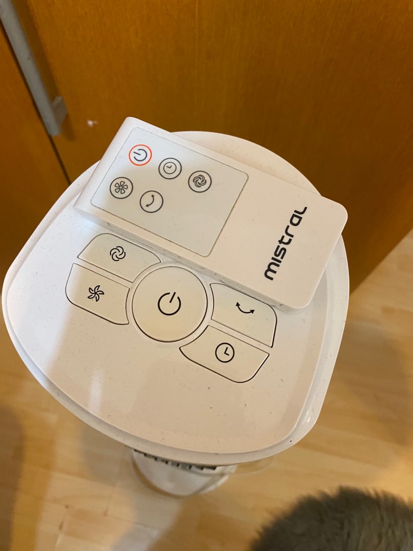 Mistral Tower Fan with remote control, Furniture & Home Living
