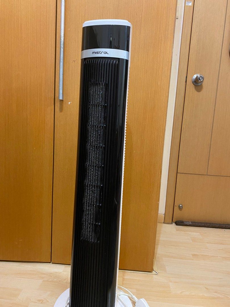 Mistral Tower Fan with remote control, Furniture & Home Living