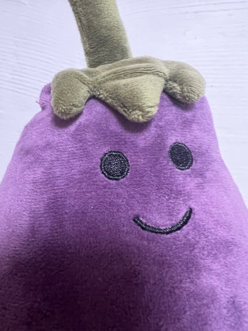 mr eggplant plushie, Hobbies & Toys, Toys & Games on Carousell