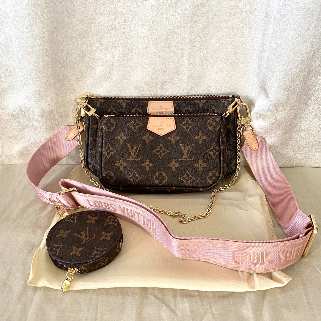 LV MULTI POCHETTE 3 in 1 GREEN, Luxury, Bags & Wallets on Carousell