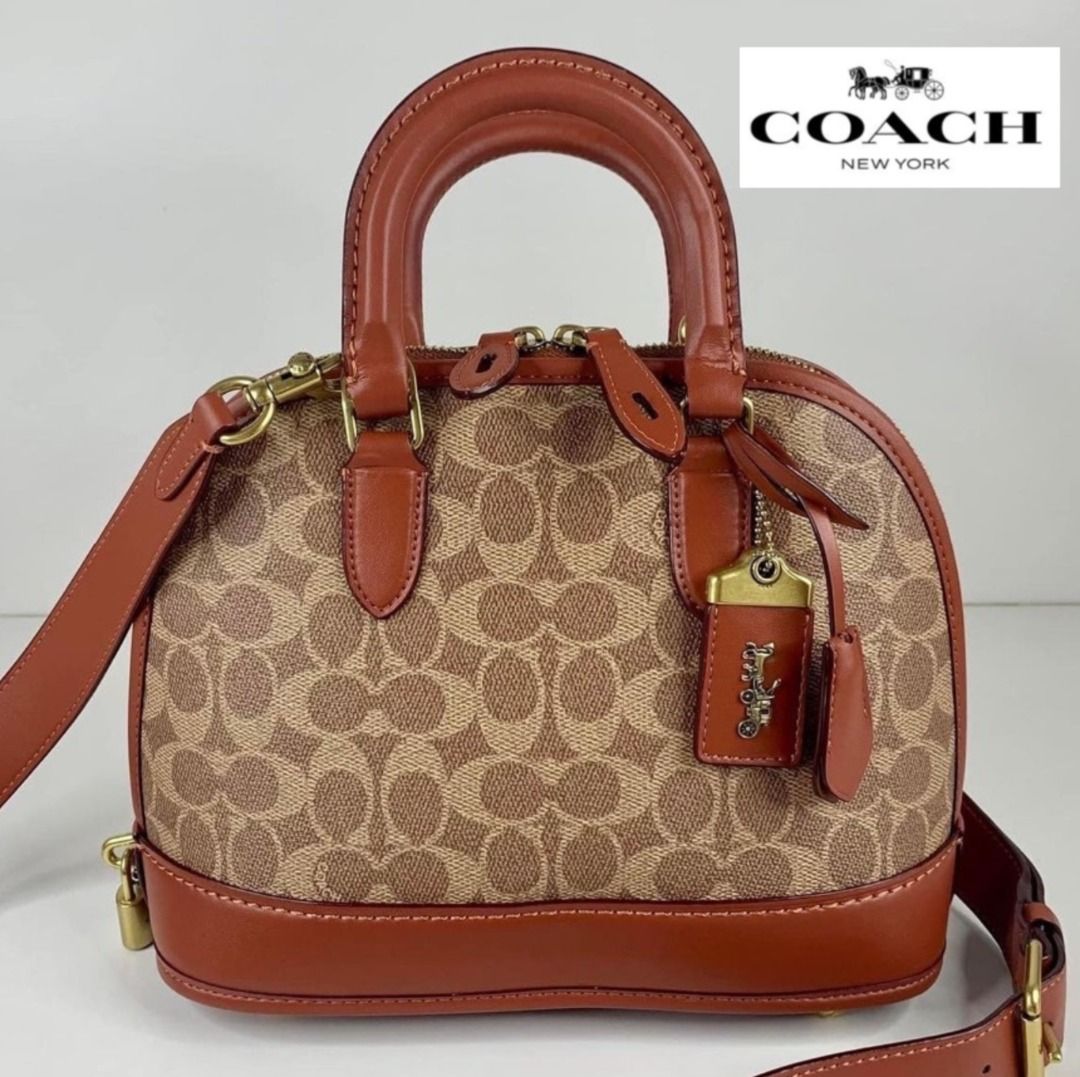 Buy Coach Glove Tanned Leather Medium Revel Bag 24 with Detachable Strap, Beige Color Women