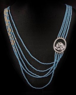 One of a kind The Blu Matinee Necklace