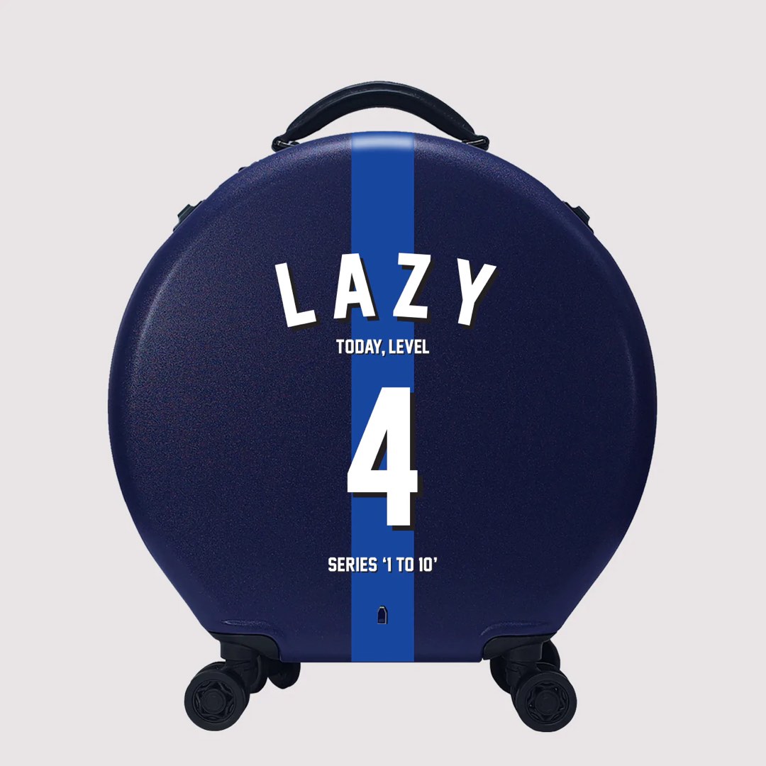 OOKONN x STUDIO CONCRETE 4號LAZY 限量特別版圓形行李箱行李喼, 興趣 