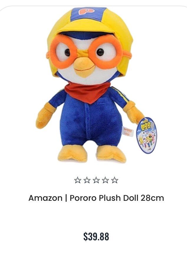 Original Pororo Plush Doll 28cm Hobbies And Toys Toys And Games On Carousell 