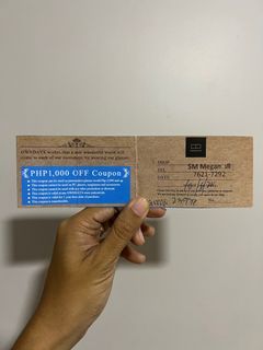Owndays 1000php gift certificate GC