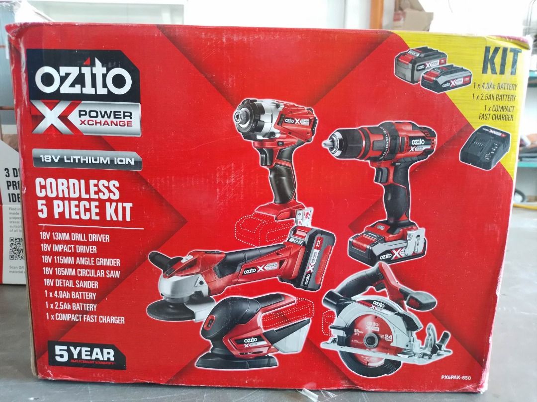 Pxc 18v cordless 5 2025 piece diy project kit