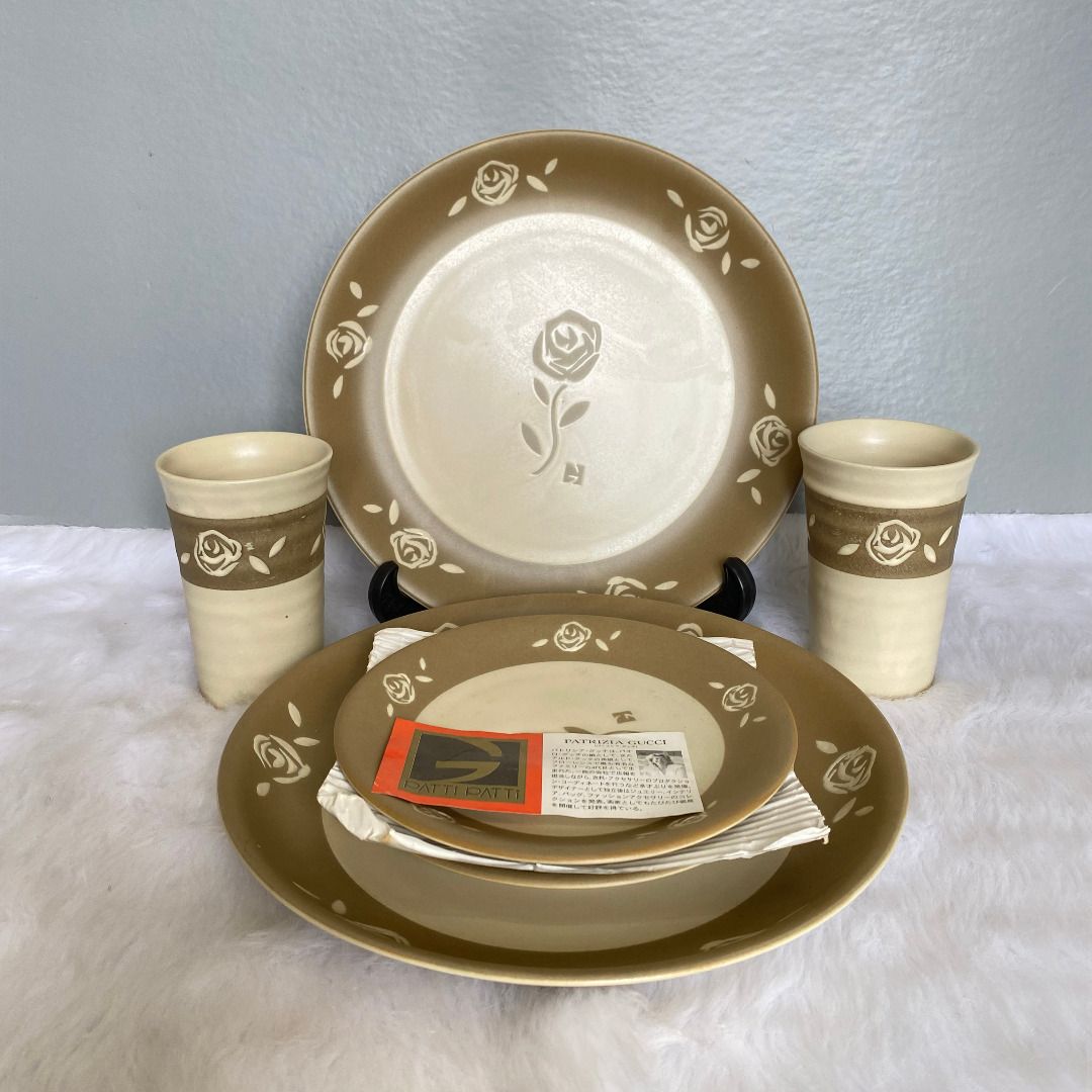 Patti Patti by Patrizia Gucci Dinner Ware Plate Mug Set, Furniture & Home  Living, Kitchenware & Tableware, Dinnerware & Cutlery on Carousell