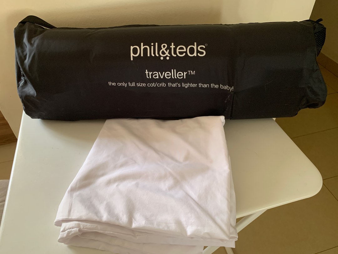 phil and teds travel cot mattress size