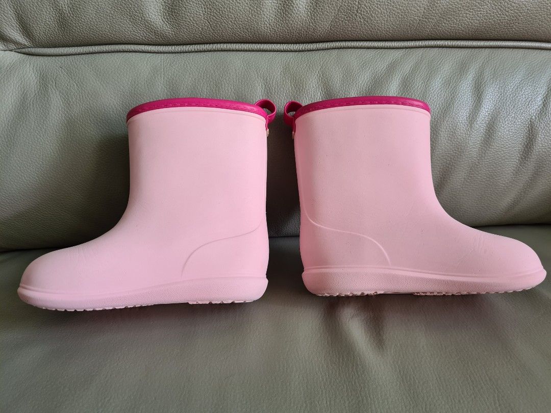 Wellington shop boots pink