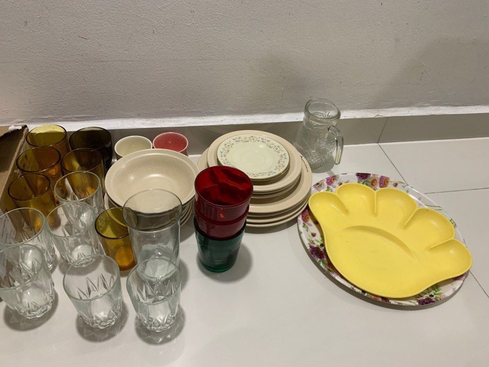 Plates, cups, bowls, Furniture & Home Living, Kitchenware & Tableware