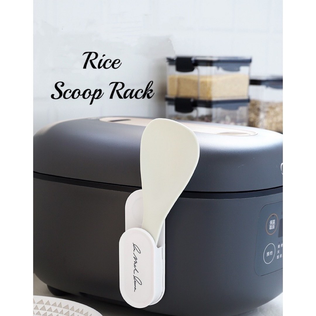 Rice Cooker Scoop Holder SelfMount Scandi Style, Furniture & Home Living, Bathroom & Kitchen