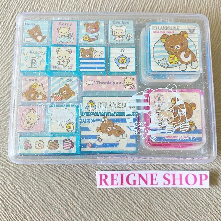 RILAKKUMA STAMP WITH CASE (Category: Craft Supplies & Tools) located in Pasig City. Submitted by reigneshop (Listing ID 1199345691, Image 1). Description: used once.