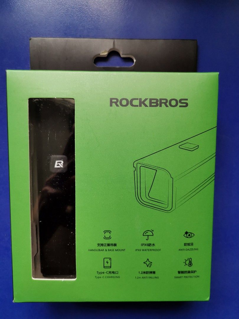 Rockbros RHL-1000 Front Light, Sports Equipment, Bicycles & Parts ...