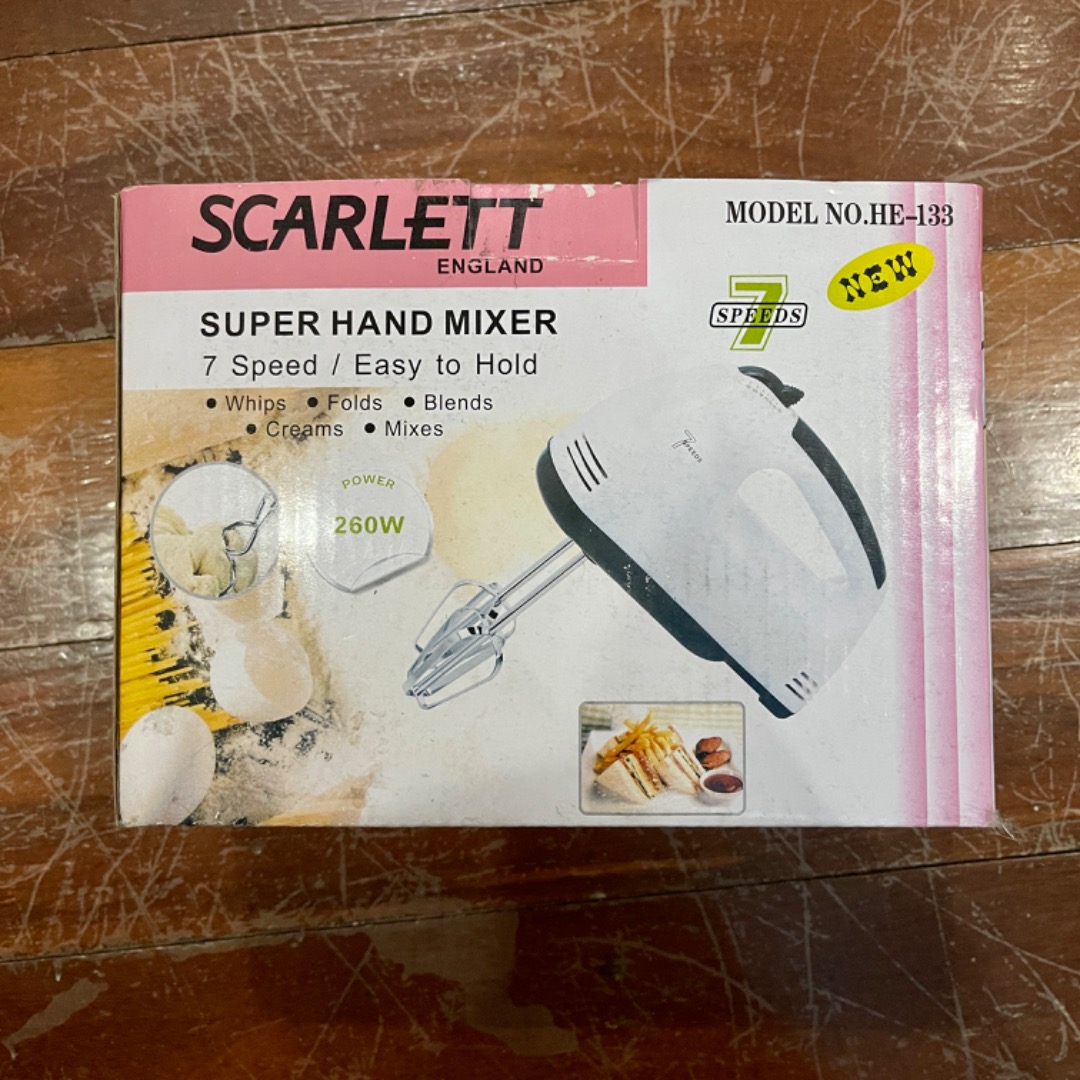 Scarlet Electric Hand Mixer, TV & Home Appliances, Kitchen Appliances