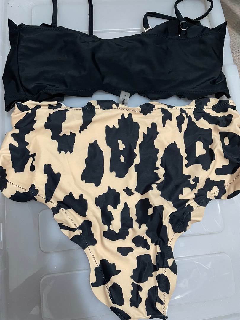 Shein Black Two Piece Swimsuit, Women's Fashion, Swimwear, Bikinis