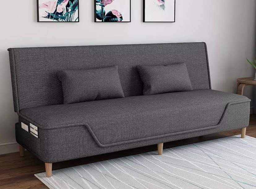 Sofa bed (Category: Sofas) located in Valenzuela. Submitted by mhegz.25 (Listing ID 1199373425, Image 3). Description: Modern simple style living room Furnitures lounge sofa chair double Fold sofa bed features folding functions Fabric+Metal sofa feet+Metal frame 150cm 180cm Inbox me📩.