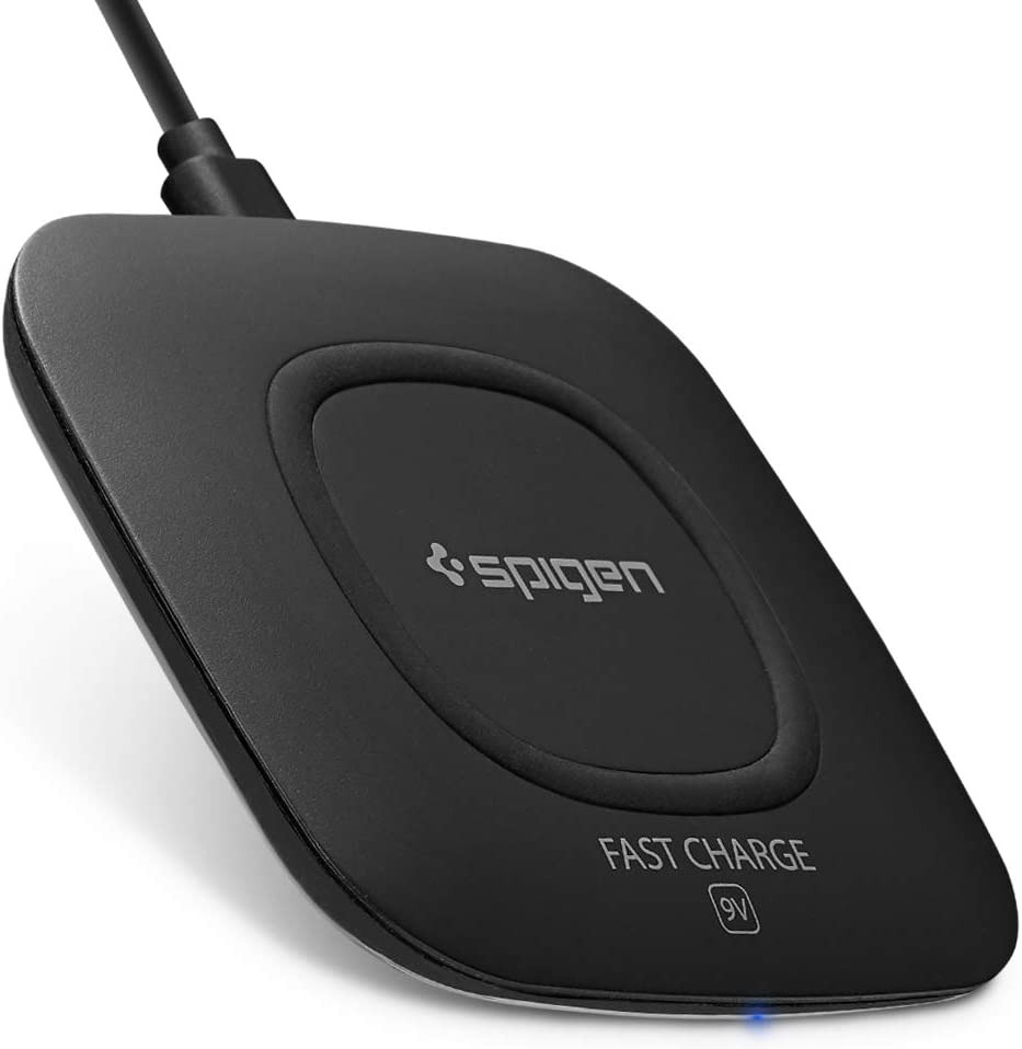 Spigen Compact Fast Wireless Charger [Offical Qi Certified] [Up to 10W