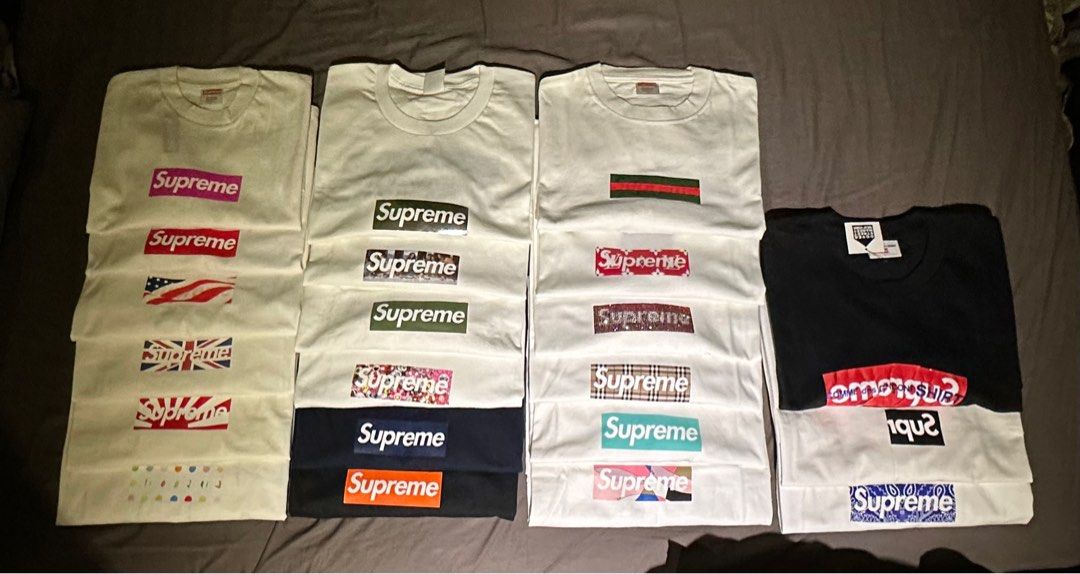 Supreme Box Logo Tee, 男裝, 上身及套裝, T-shirt、恤衫、有領衫