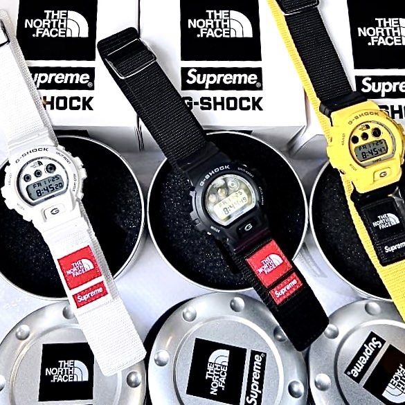Supreme TNF G-Shock, 男裝, 手錶及配件, 手錶- Carousell