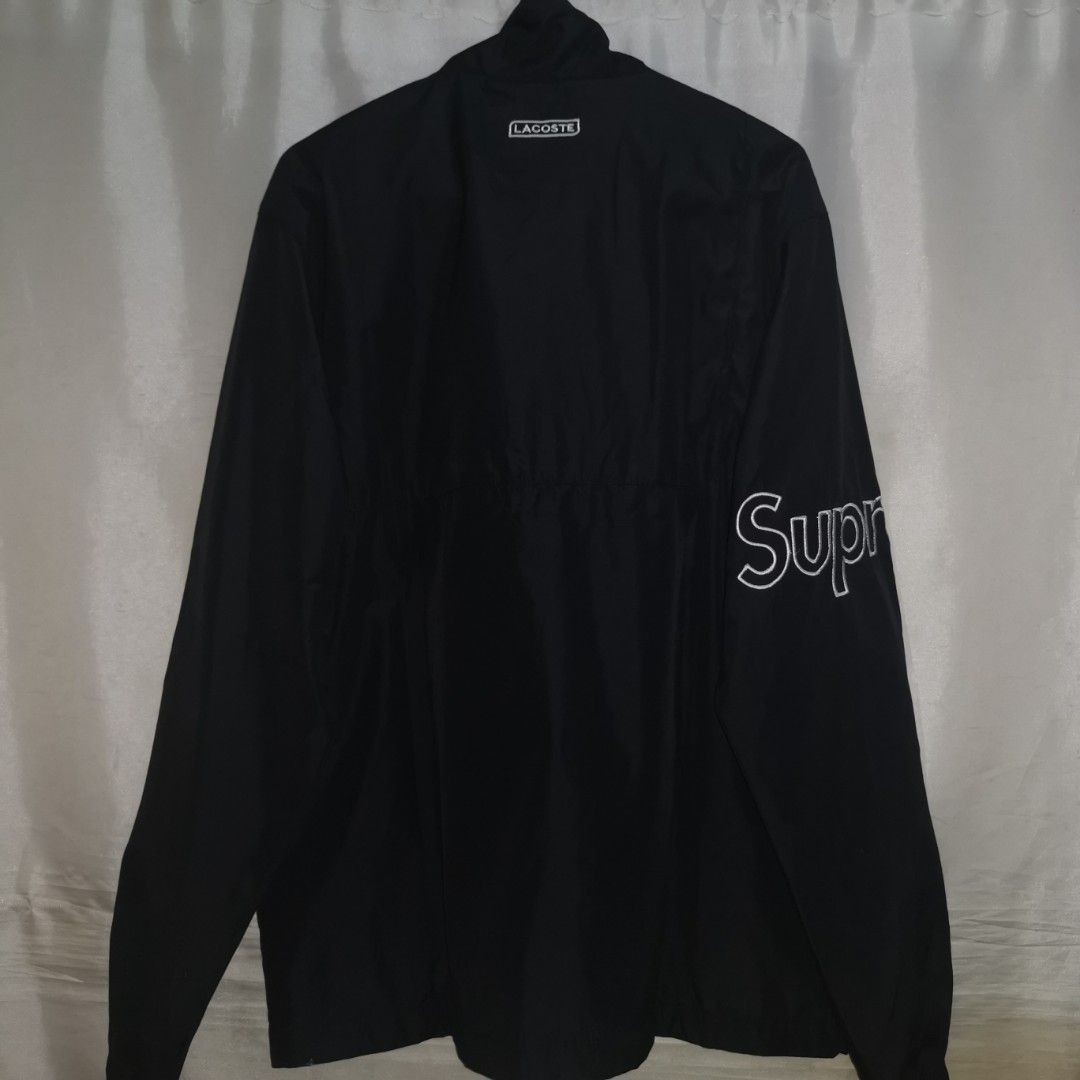 Supreme lacoste best sale track jacket black