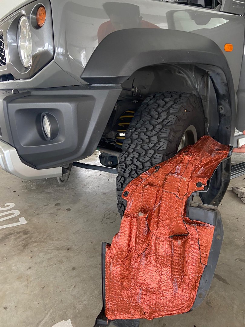 suzuki jimny Tyre Soundproofing, Car Accessories, Accessories on Carousell