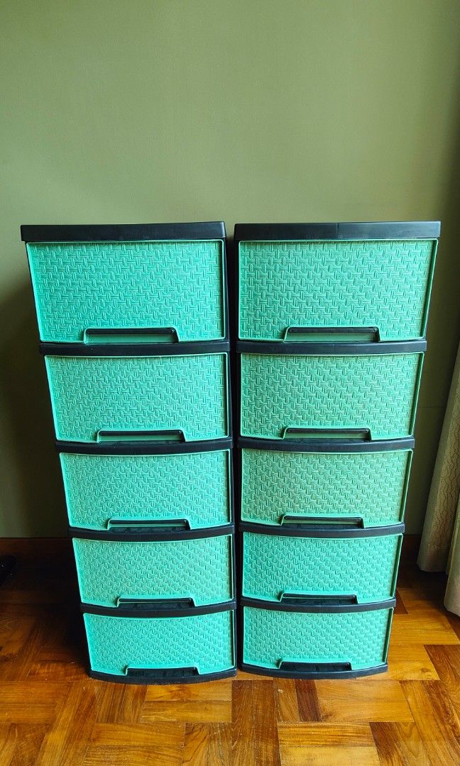 Tall Plastic Drawers Storage, Furniture & Home Living, Furniture