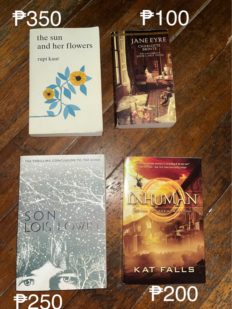 The sun and her flowers / Jane Eyre / Son Lois Lowry / Inhuman, Hobbies & Toys, Books