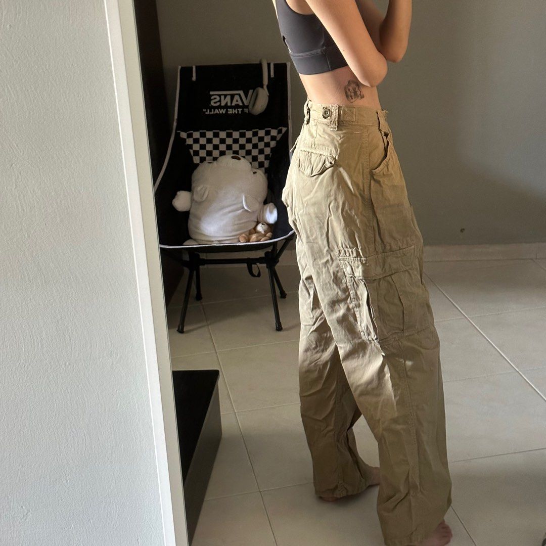 thrifted polo ralph lauren cargo pants, Women's Fashion, Bottoms, Other  Bottoms on Carousell