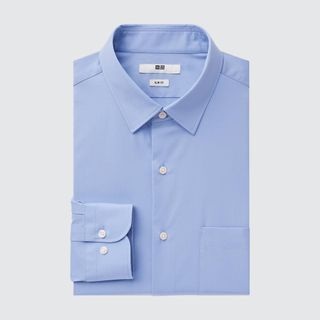 Uniqlo淺藍商務襯衫