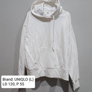 UNIQLO HOODIE PUTIH SUSU L
