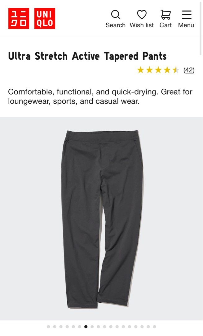 Uniqlo Ultra Stretch Active Tapered Pants