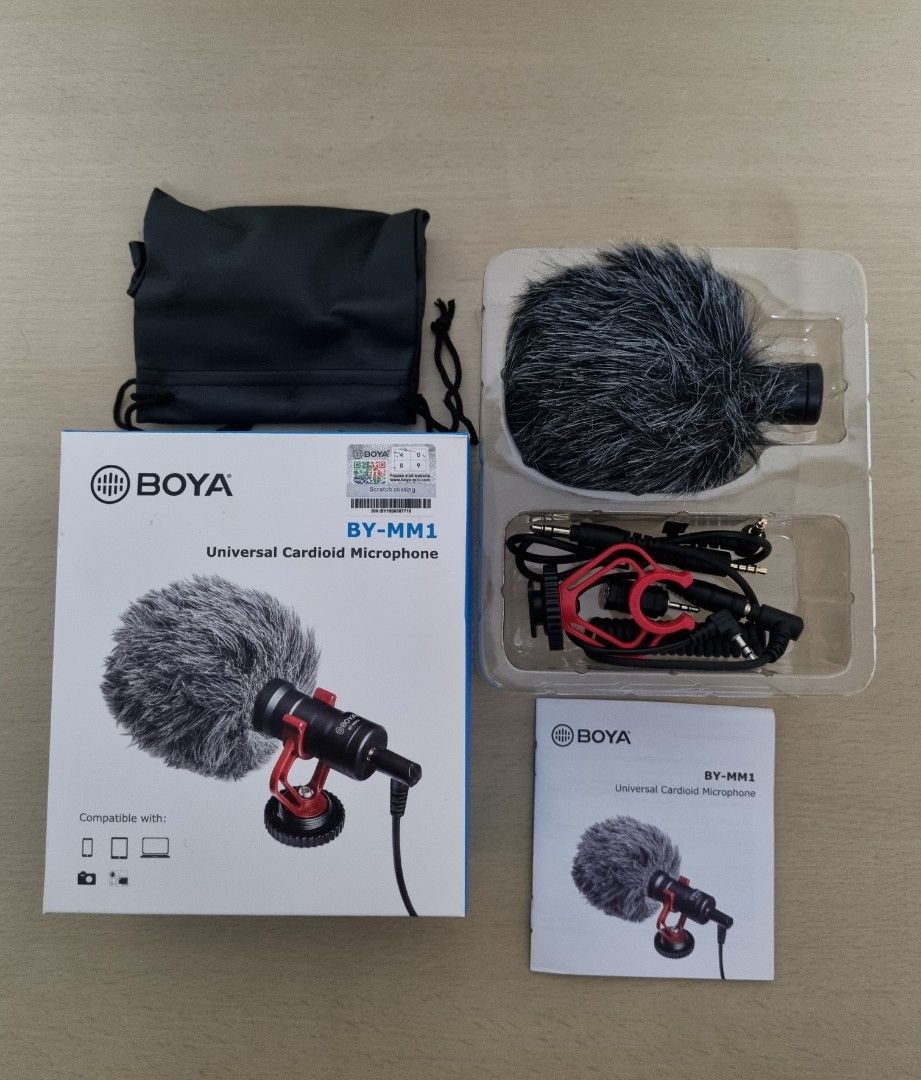 Universal microphone (Category: Microphones) located in Makati City. Submitted by larcie (Listing ID 1199311281, Image 1). Description: bought it and never use compatible with smart phones, tablet, DSLR camera, camcorders, audio recorders complete with box please see last pic for specs.