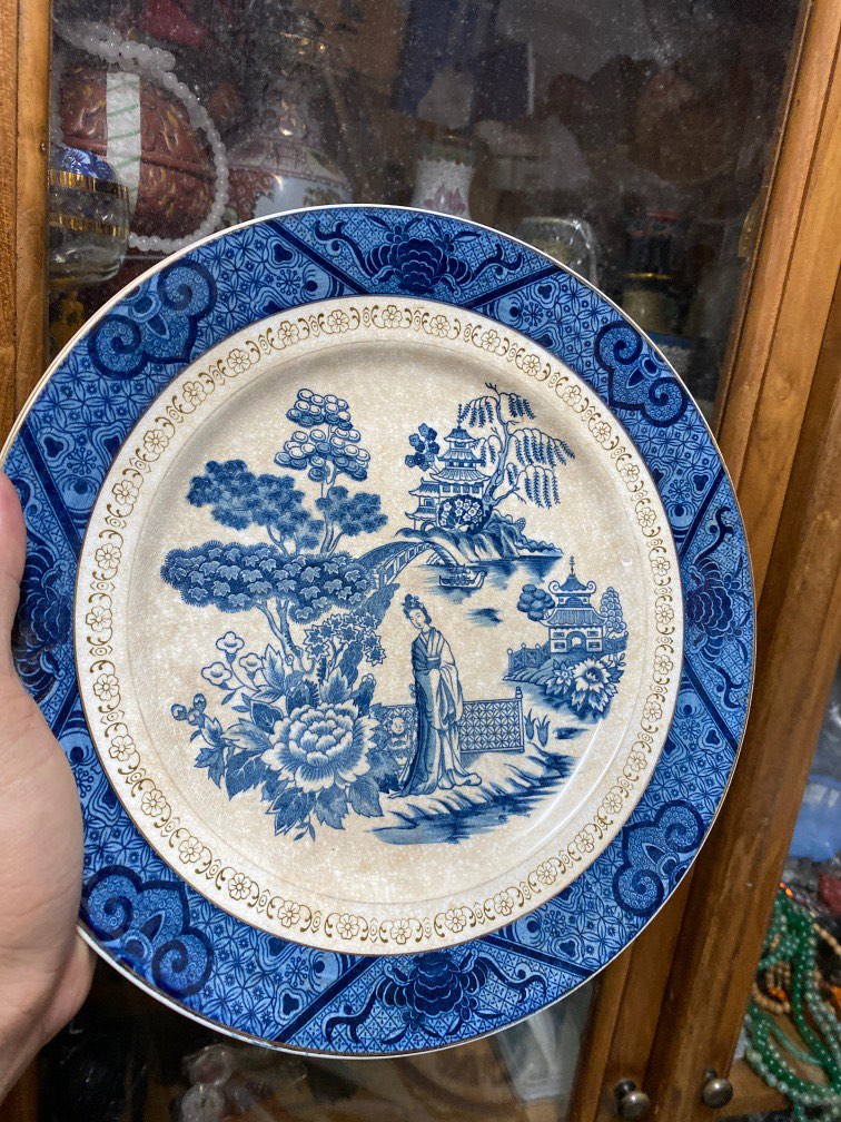 Vintage Japan Porcelain Plate, Nihon Koshitsu Toki, N.K.T., Hobbies