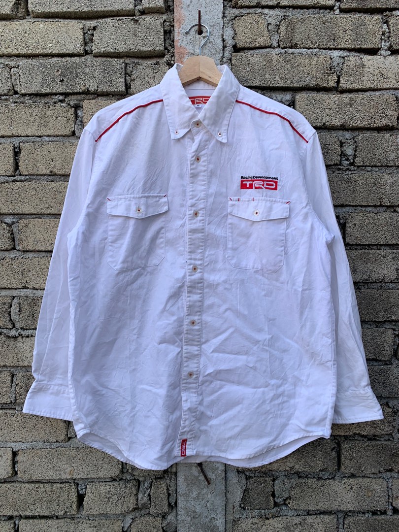vintage TRD toyota shirt long sleeve button up, Men&rsquo;s Fashion, Tops