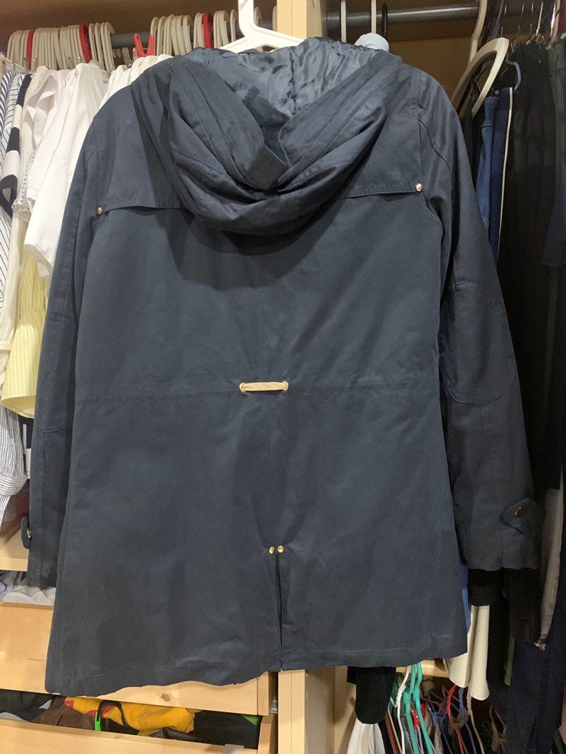 Winter Jacket (Category: Coats, Jackets and Outerwear) located in Singapore. Submitted by meipee (Listing ID 1199301019, Image 4). Description: Navy blue Zara Winter Jacket. Perfect condition. PTP is 50cm. Length of jacket is 78cn. I bought it for $169 previously. .
