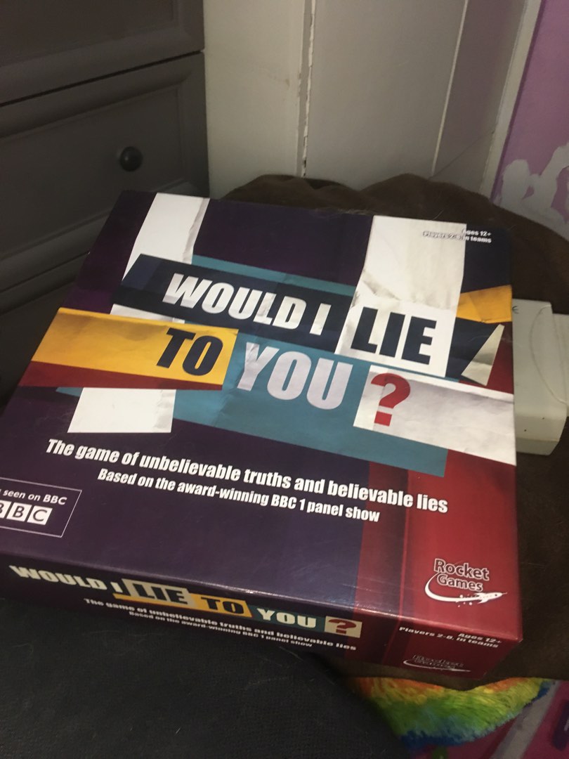 WOULD I LIE TO YOU? boardgame, Hobbies & Toys, Toys & Games on Carousell