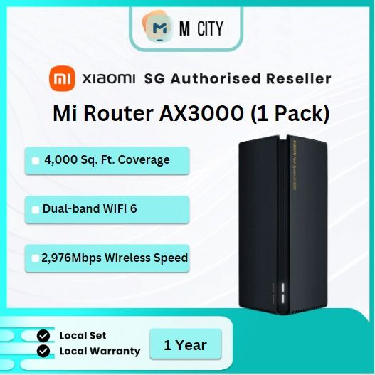 Brand new Xiaomi Ax3000 Router (Single unit), Computers & Tech, Parts &  Accessories, Networking on Carousell