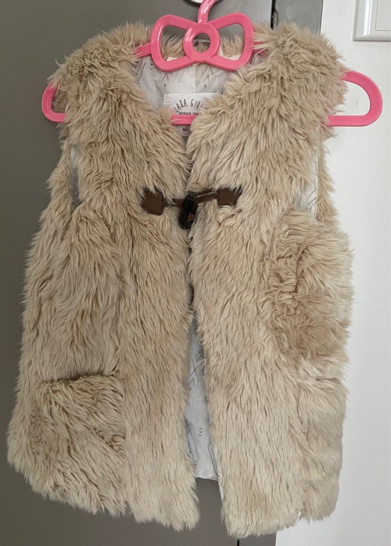Fur vest for girls shop